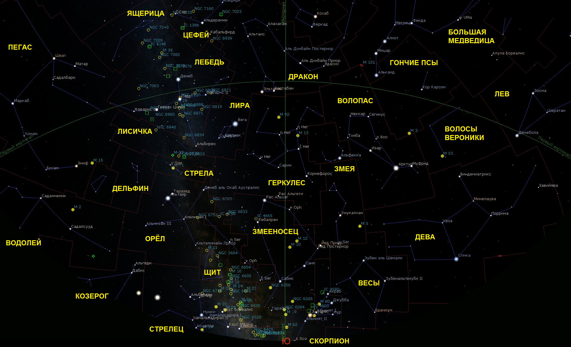 Созвездие июня. Млечный путь на карте звездного неба. Карта звездного неба с созвездиями Млечный путь. Млечный путь в созвездии стрельца. Созвездия июня.